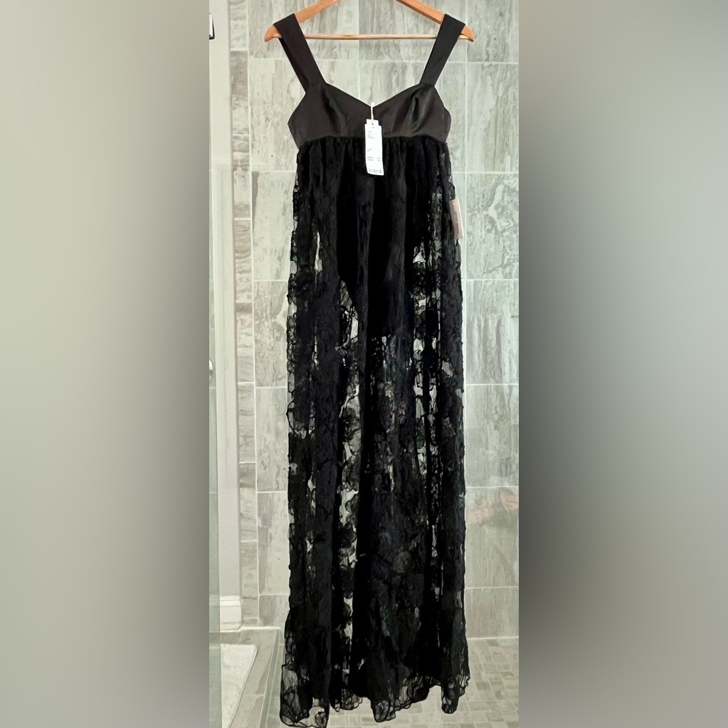 For Love And Lemons Leah Sheer Lace Maxi Dress. Nwt.
